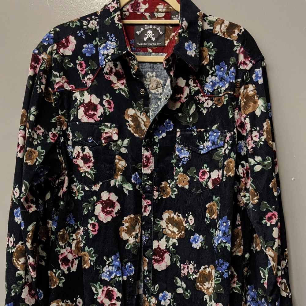 Rock Roll n Soul corduroy button down
